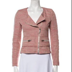 IRO Haven Jacket. Red Tweed. Size 1/small